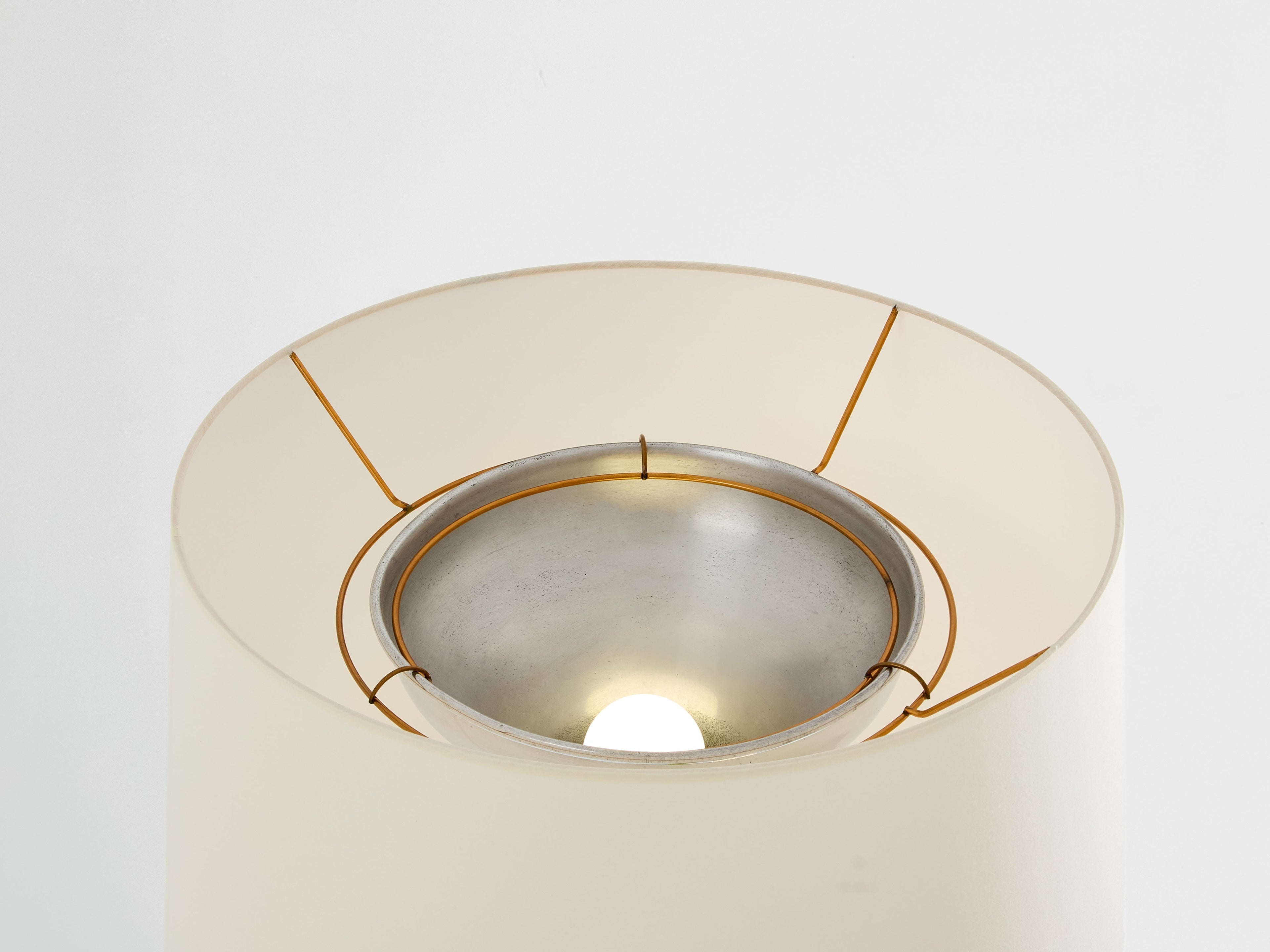 Maison Jansen foliage gilt bronze floor lamp 1950s