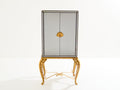 Maison Jansen gilt wood and mirrored bar cabinet 1940