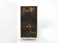 Rare golden lacquer and brass Maison Jansen secretary cabinet 1970s