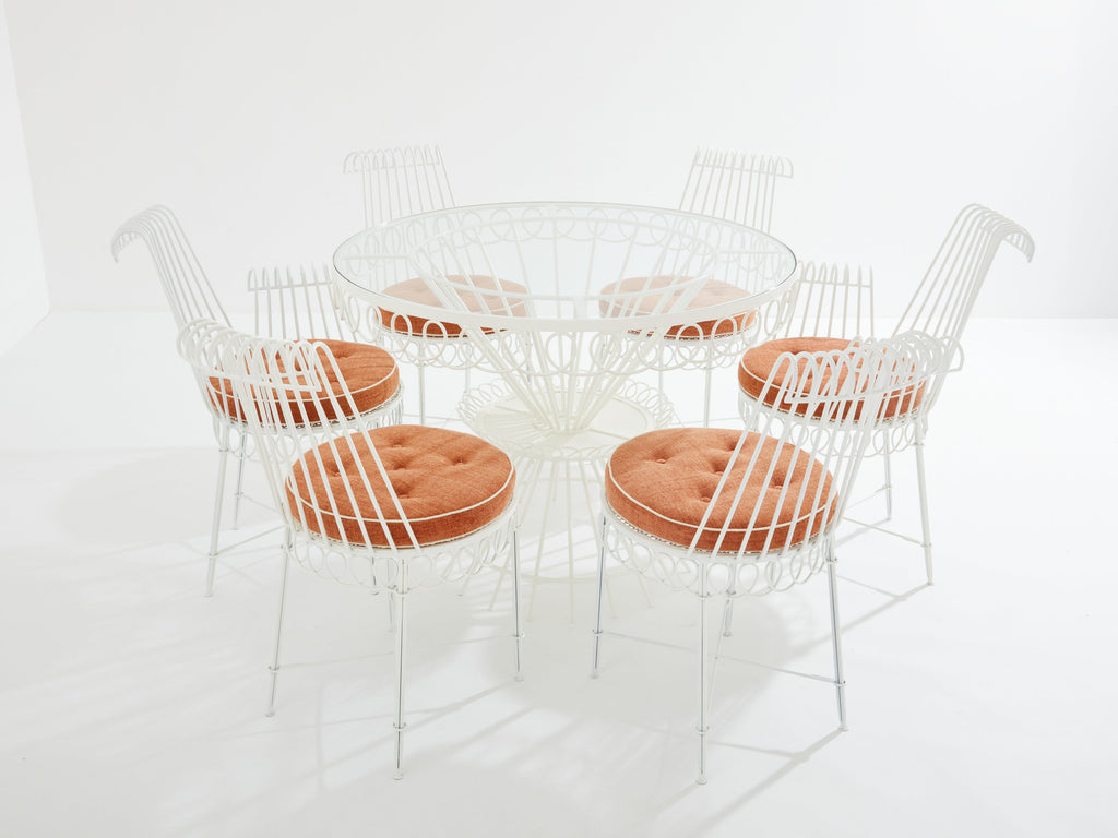 Mathieu Mategot Cap d’Ail complete dining set 1950s