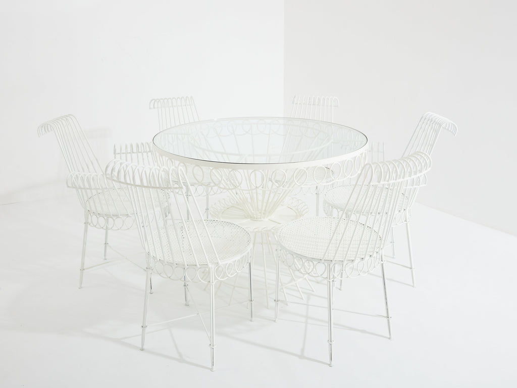 Mathieu Mategot Cap d’Ail complete dining set 1950s