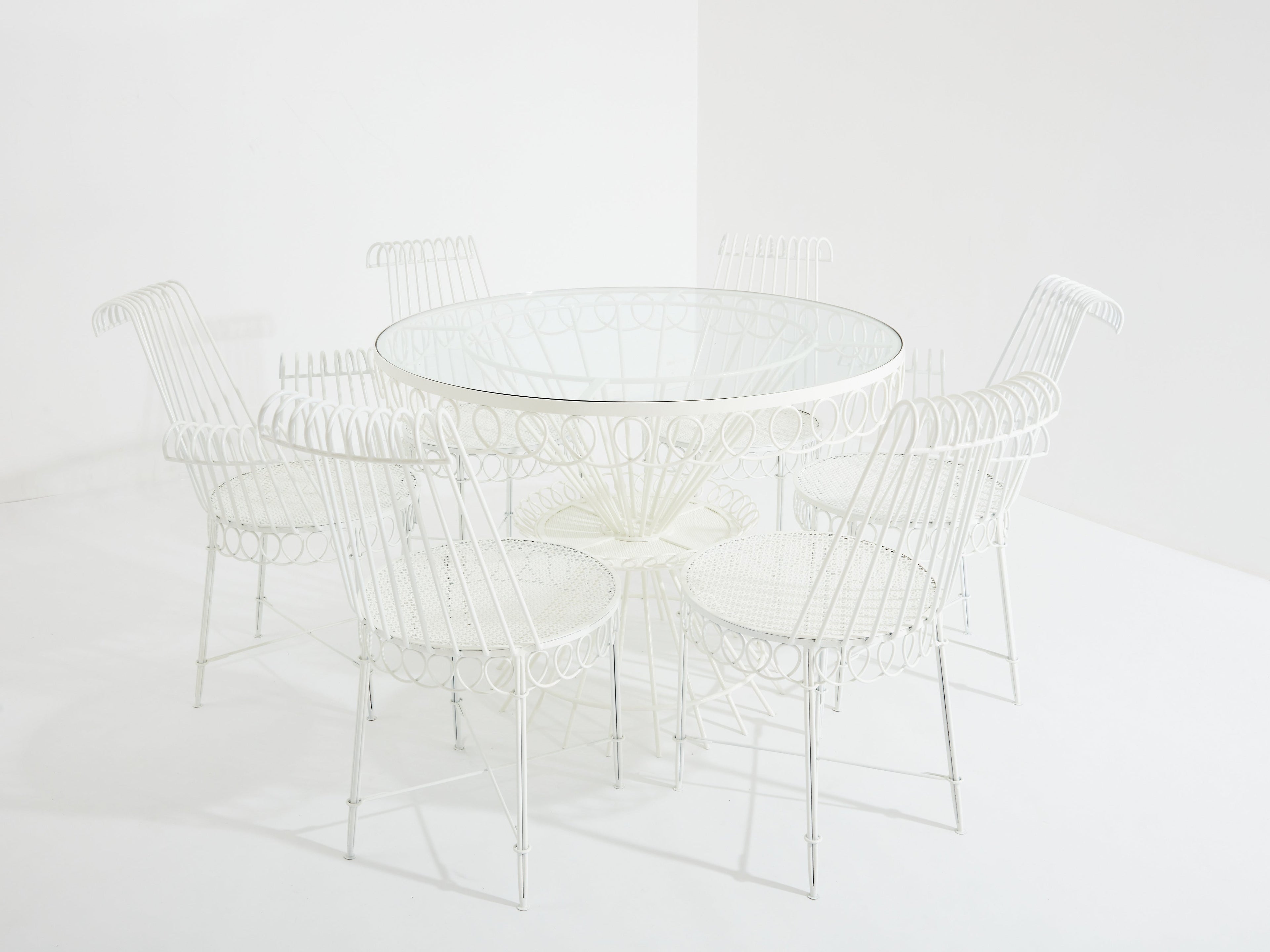 Mathieu Mategot Cap d’Ail complete dining set 1950s