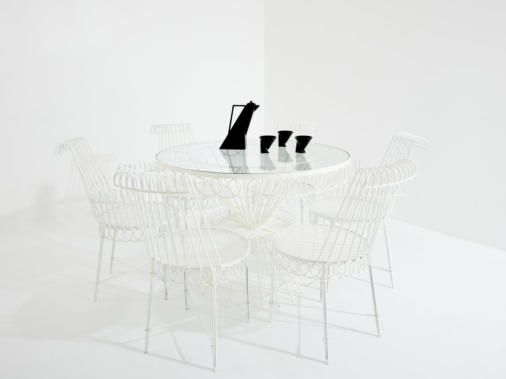 Mathieu Mategot Cap d’Ail complete dining set 1950s