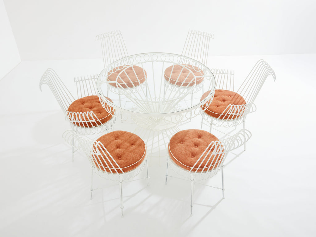 Mathieu Mategot Cap d’Ail complete dining set 1950s