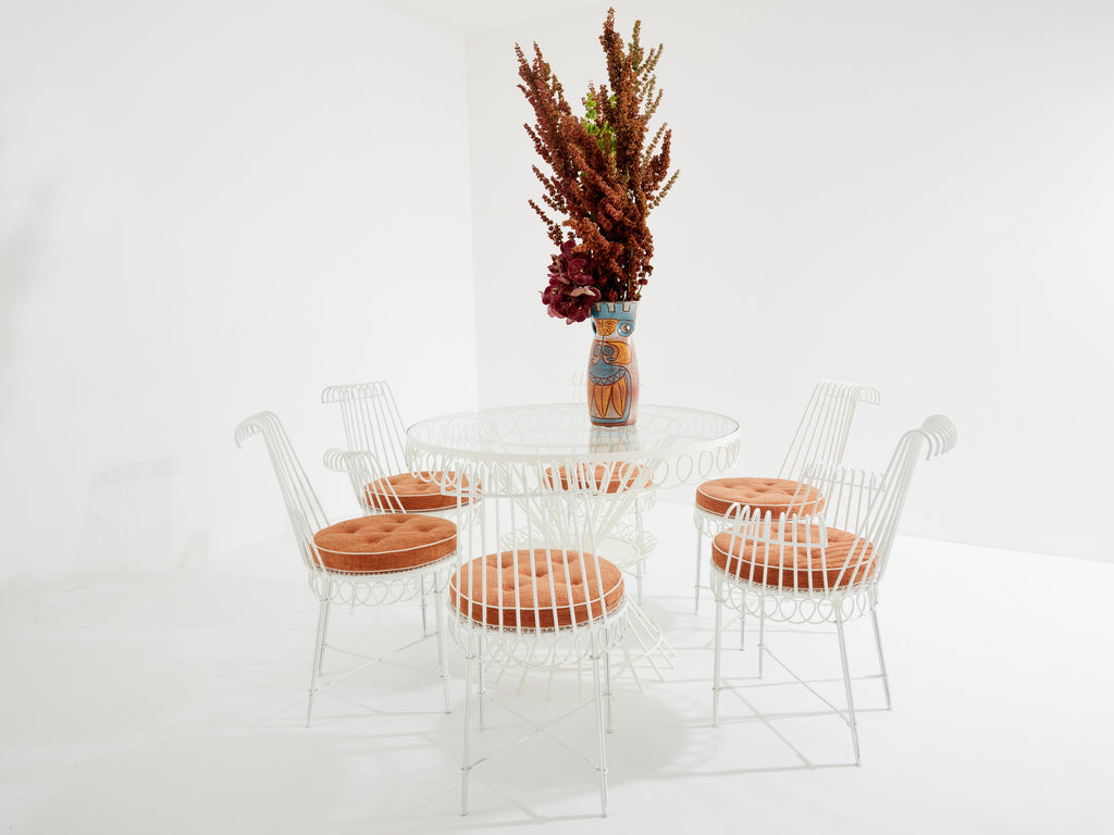 Mathieu Mategot Cap d’Ail complete dining set 1950s