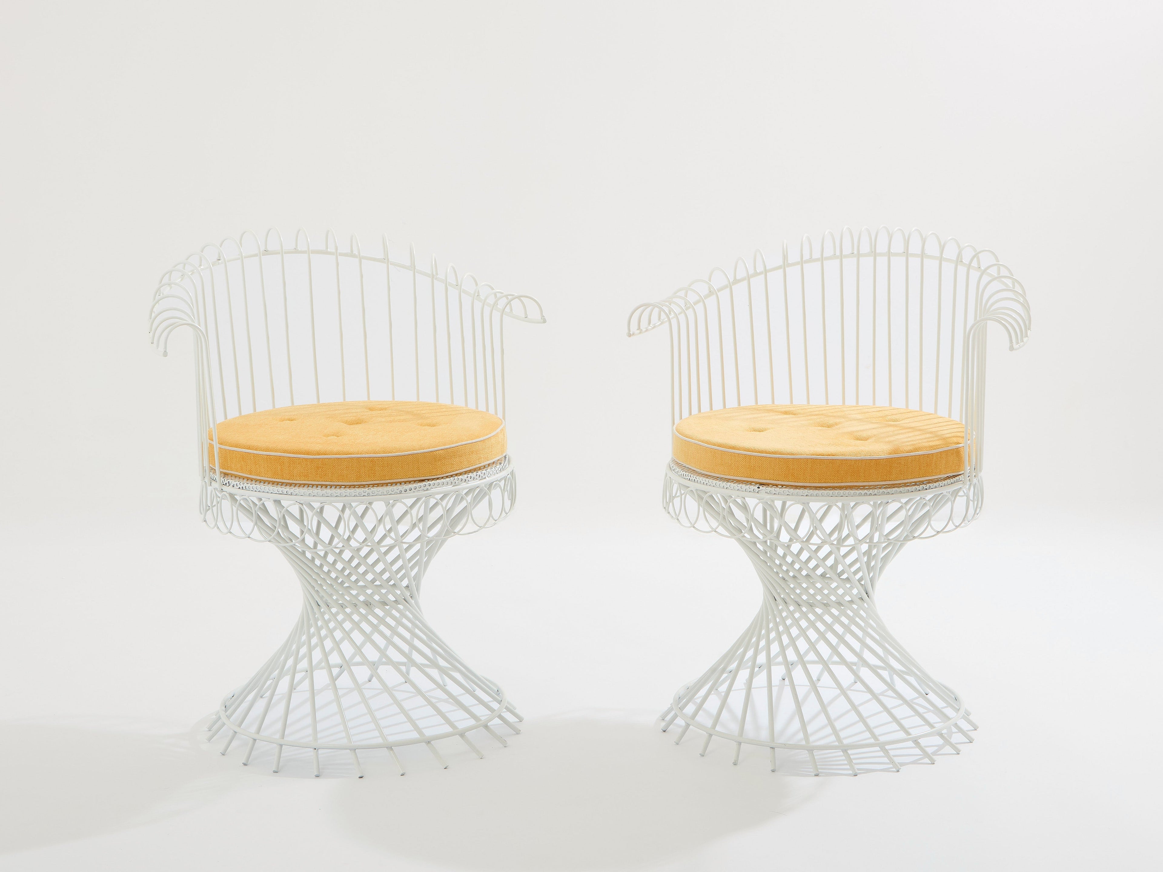 Mathieu Mategot pair of Anthéor armchairs 1950s