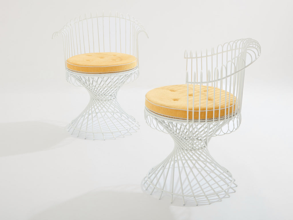 Mathieu Mategot pair of Anthéor armchairs 1950s