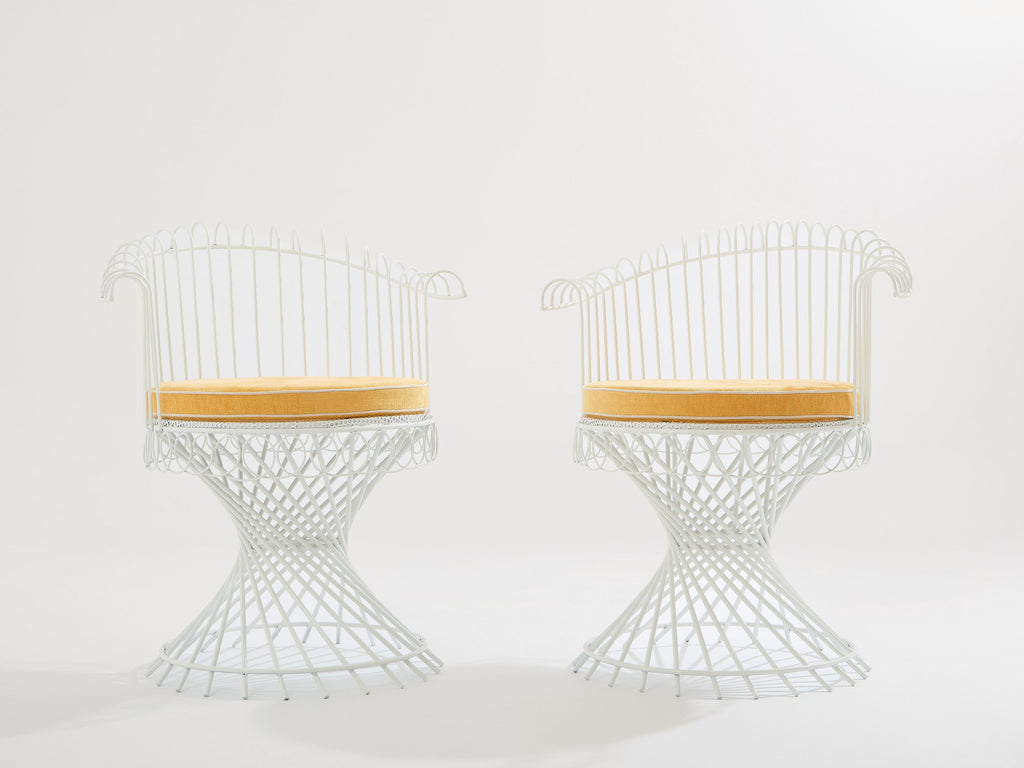 Mathieu Mategot pair of Anthéor armchairs 1950s