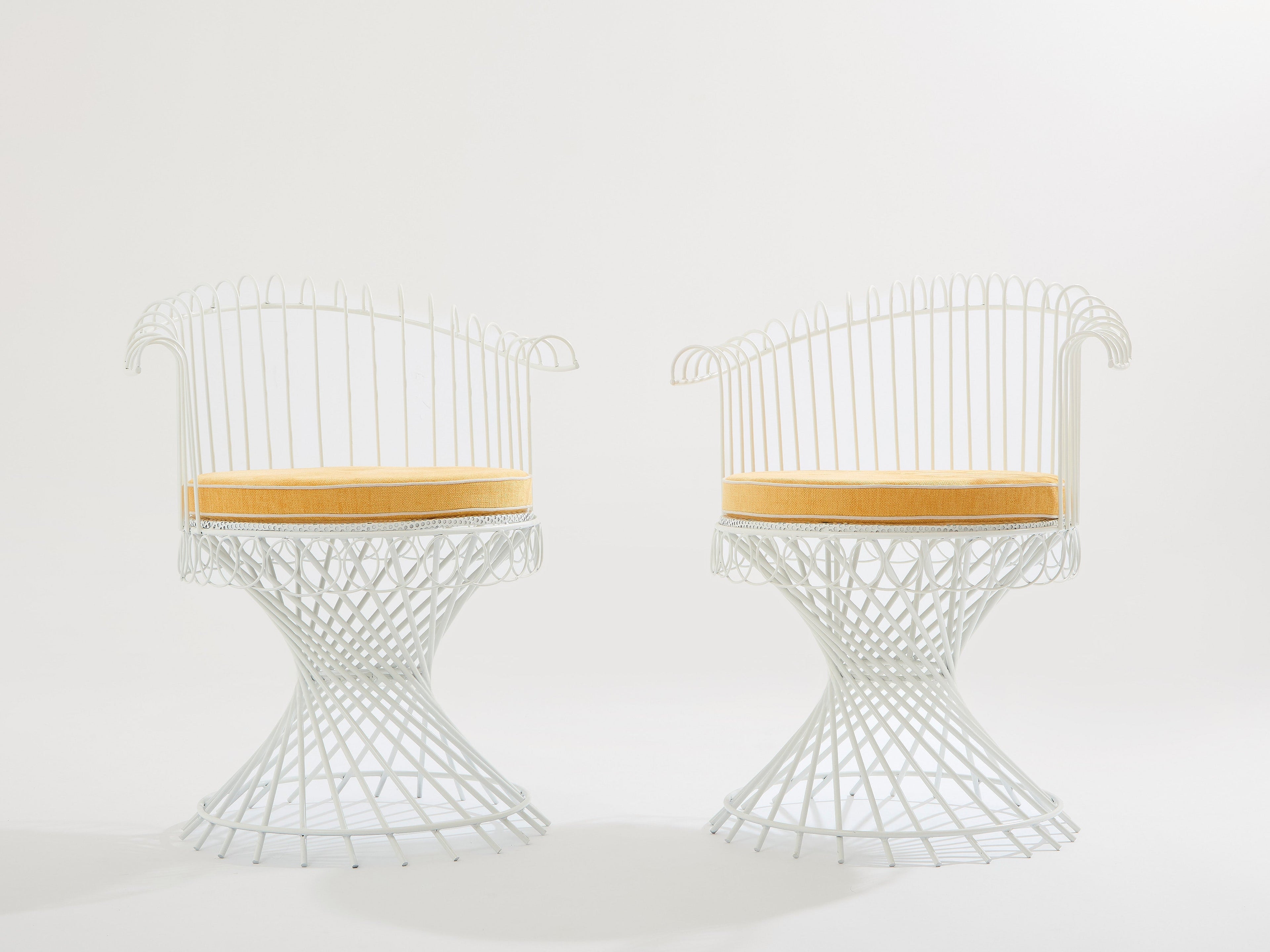 Mathieu Mategot pair of Anthéor armchairs 1950s