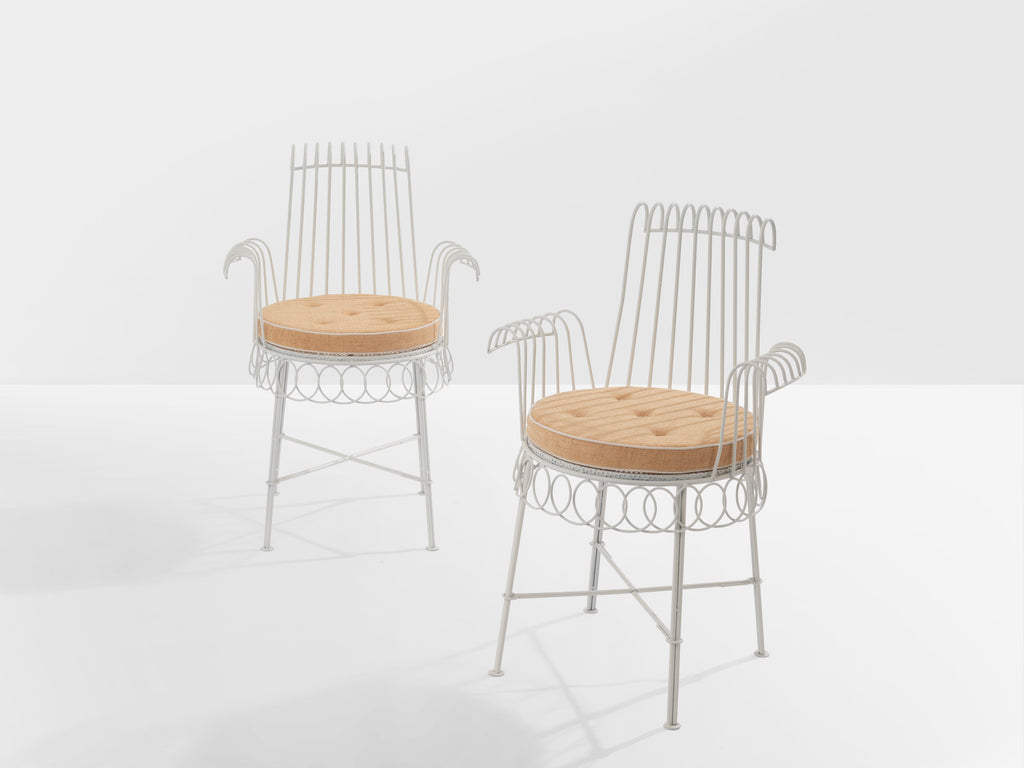 Mathieu Mategot pair of Cap d’Ail chairs 1950s