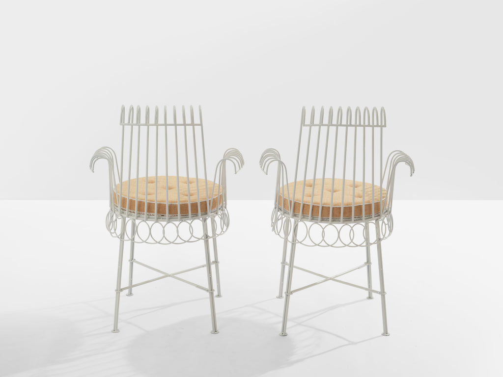 Mathieu Mategot pair of Cap d’Ail chairs 1950s