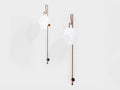 Mattia Bonetti pair of tall patinated metal wall lights sconces 2009
