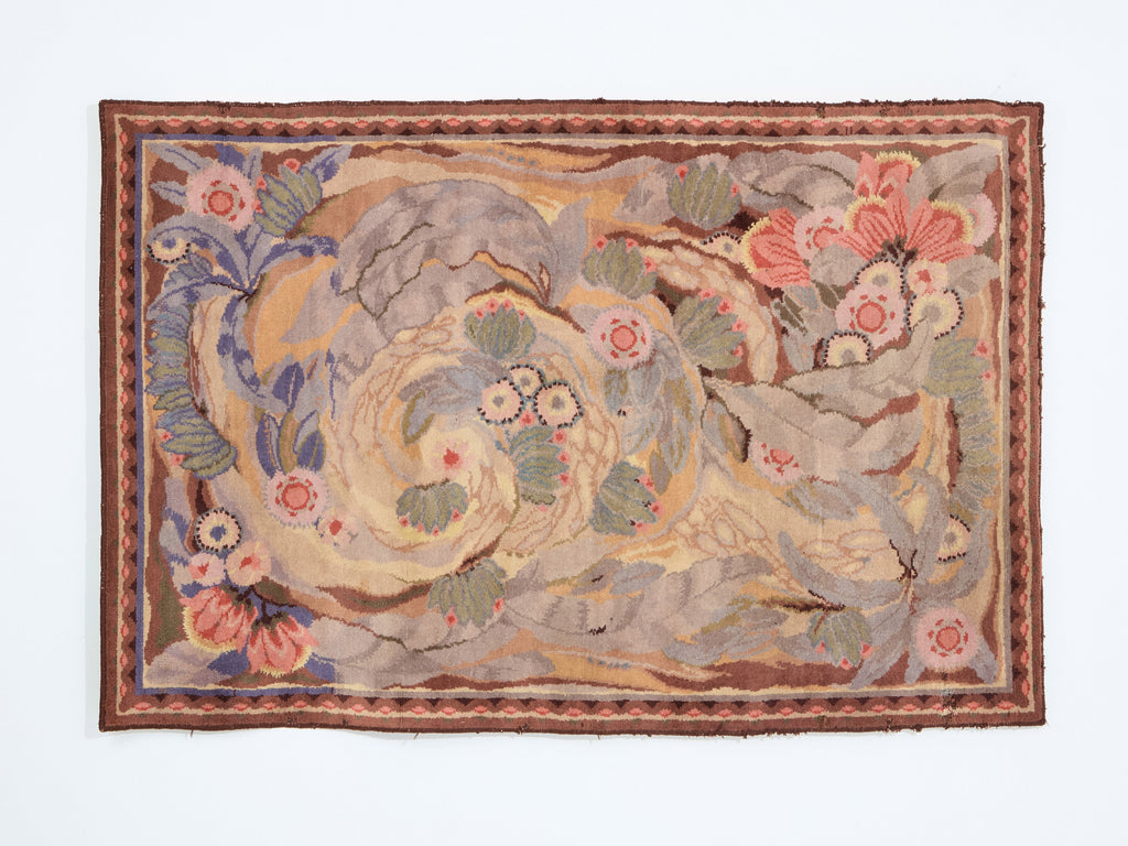 Maurice Dufrène for La Maitrise art deco rug 1922