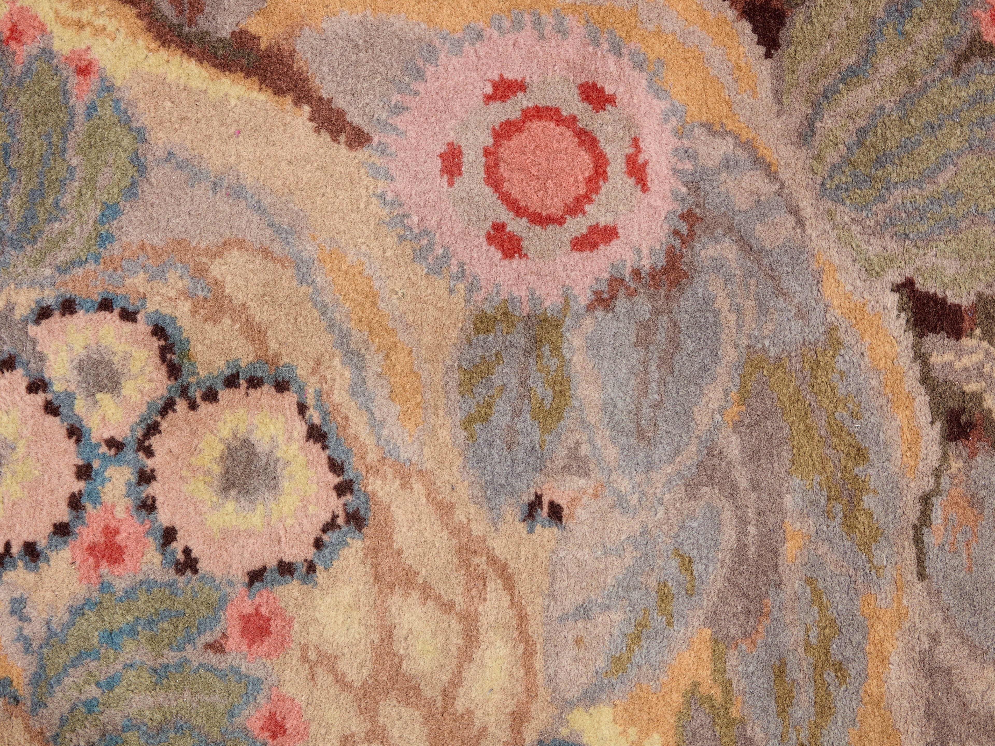 Maurice Dufrène for La Maitrise art deco rug 1922