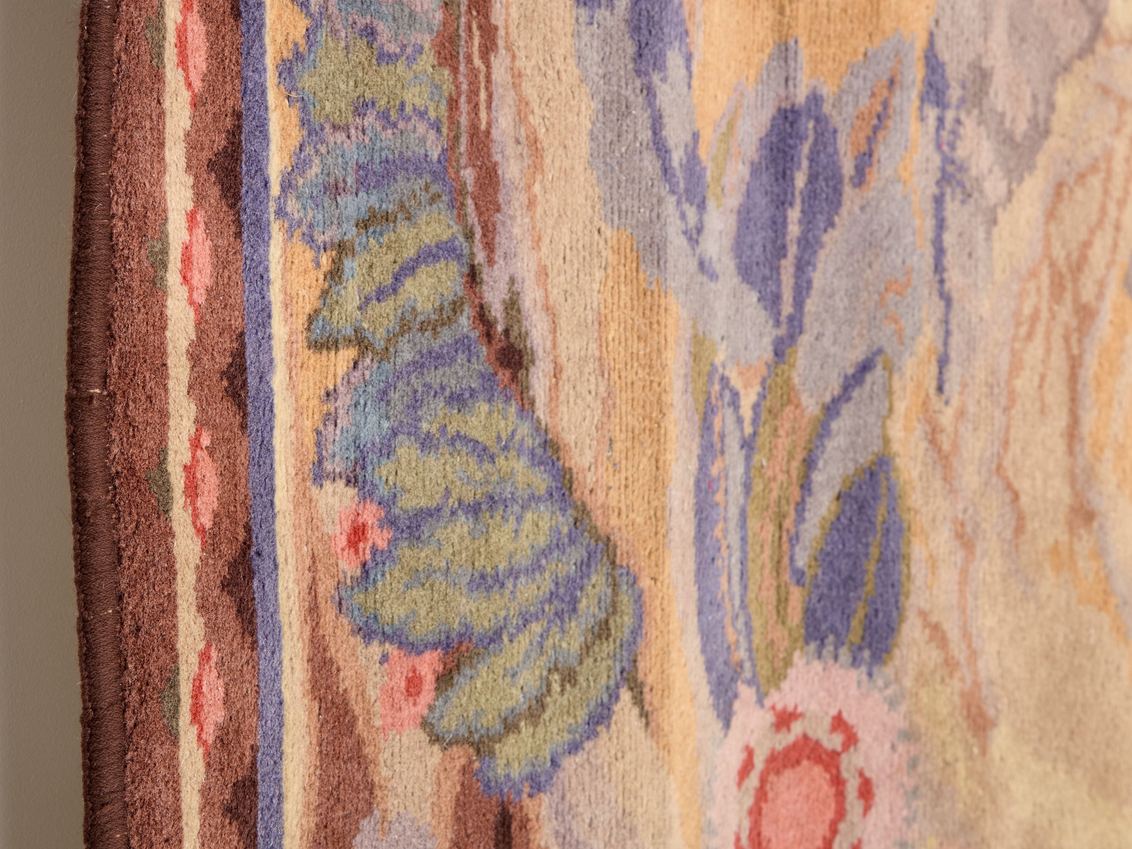 Maurice Dufrène for La Maitrise art deco rug 1922