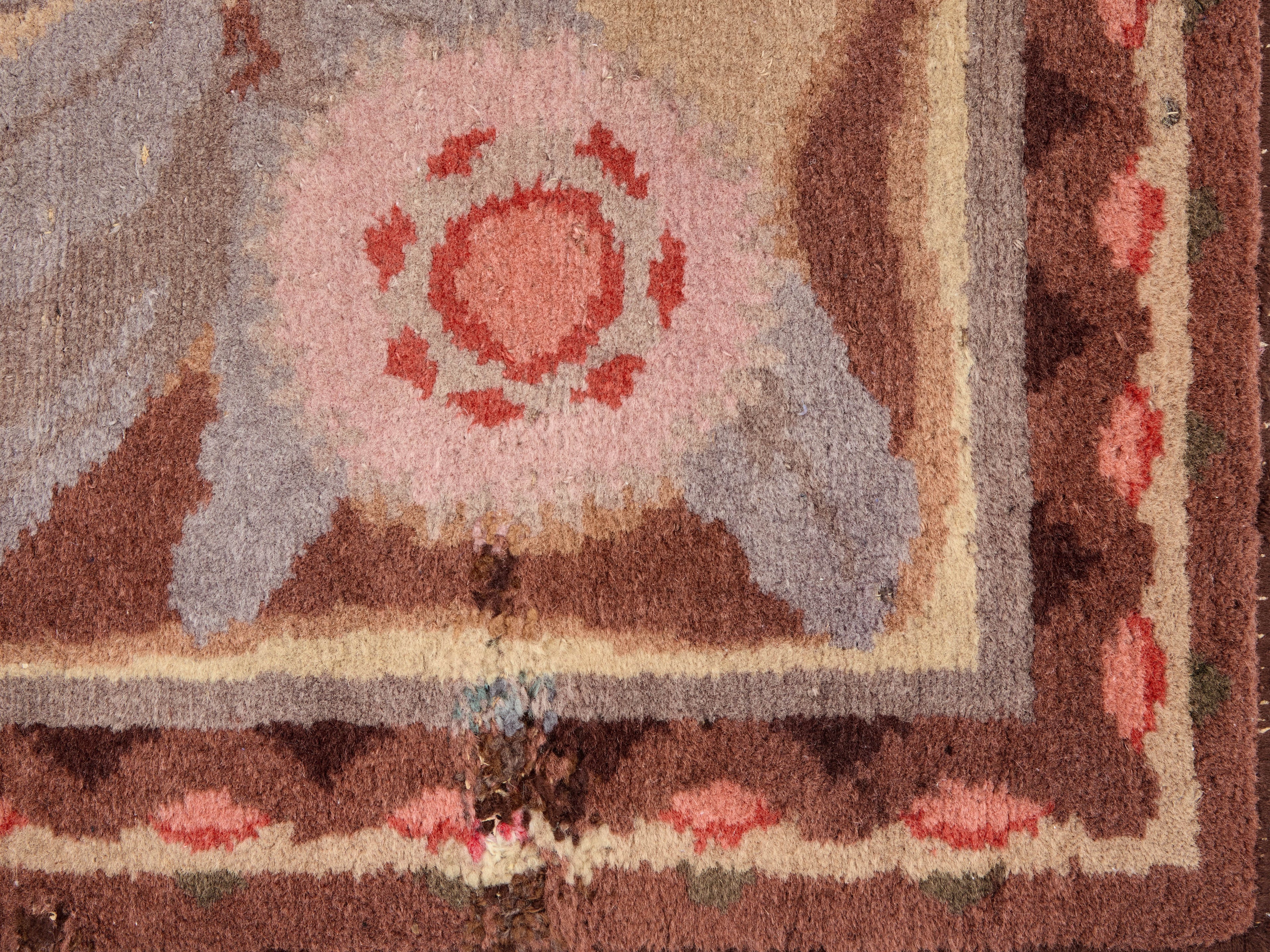Maurice Dufrène for La Maitrise art deco rug 1922