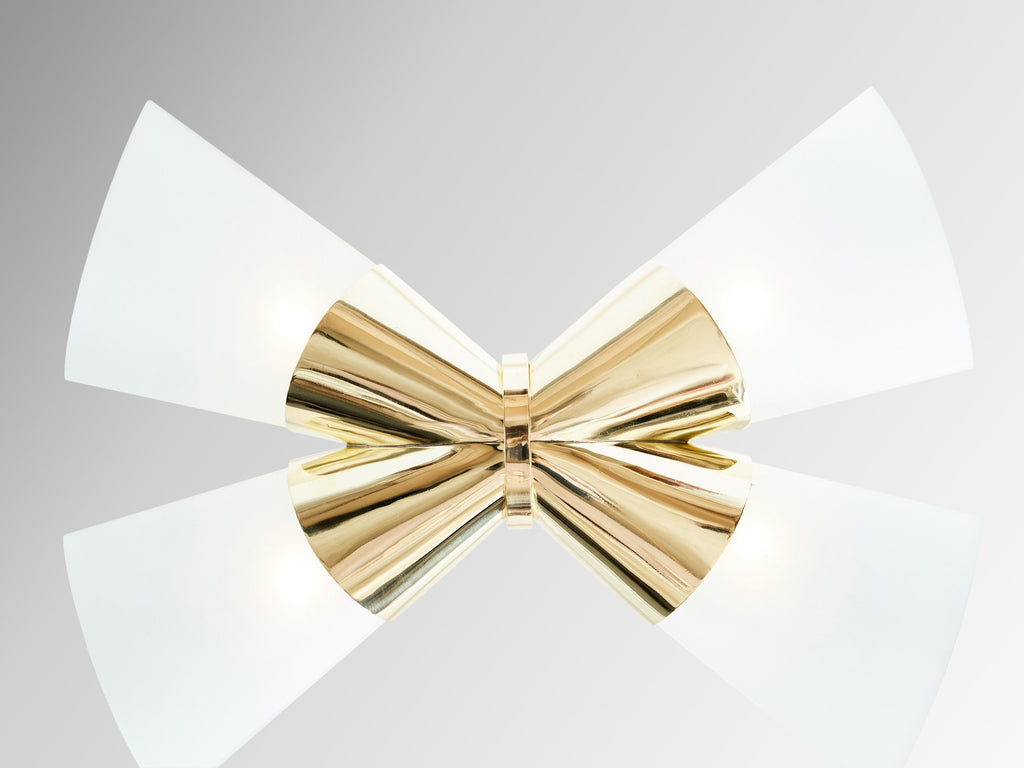 Max Ingrand for Fontana Arte brass opalin glass chandelier 1955