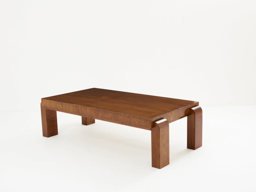 Michel Dufet modernist ashwood coffee table 1930