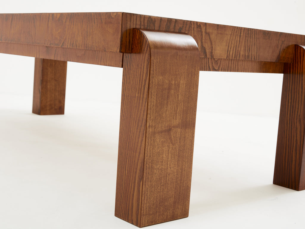 Michel Dufet modernist ashwood coffee table 1930