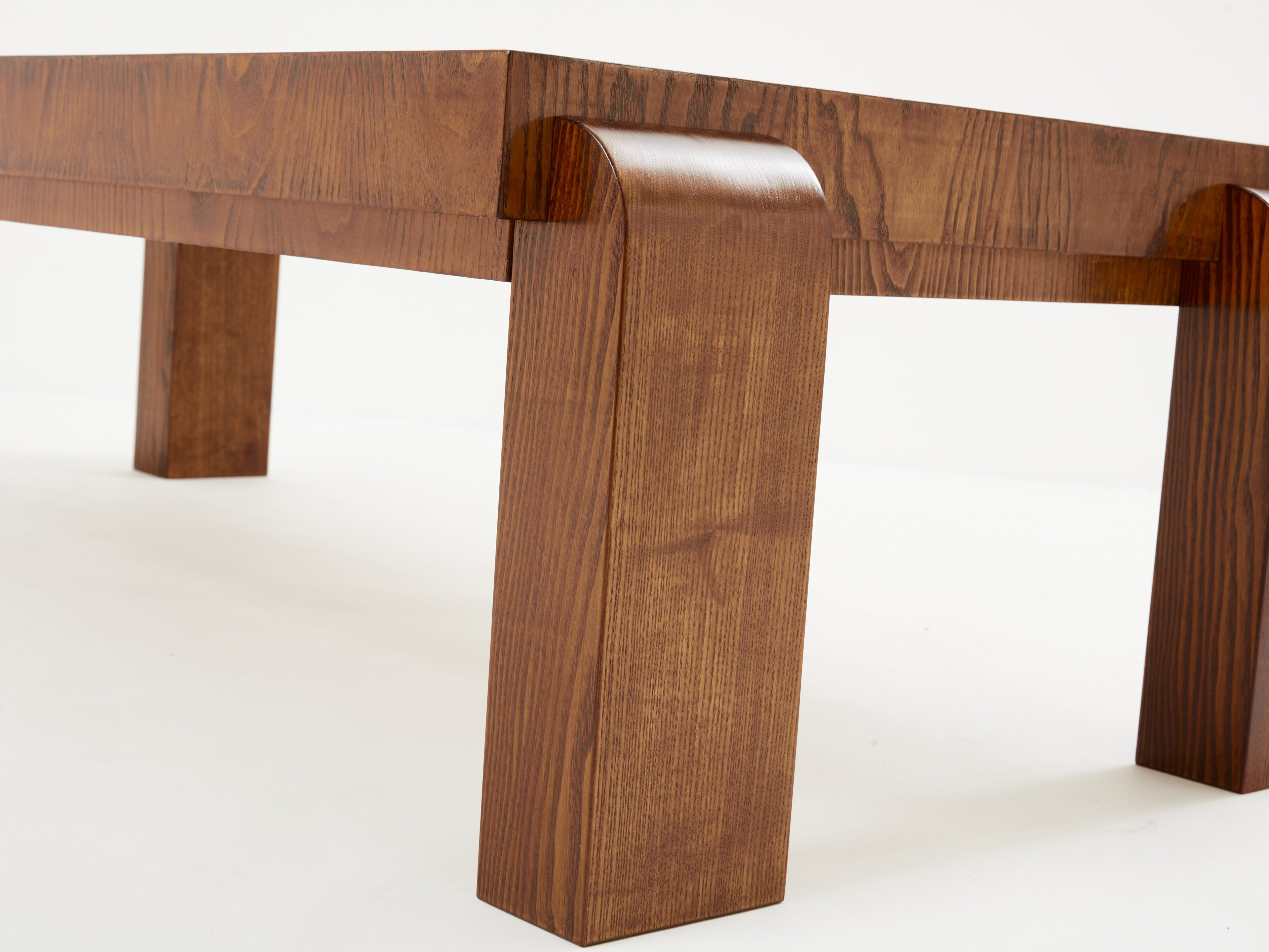 Michel Dufet modernist ashwood coffee table 1930