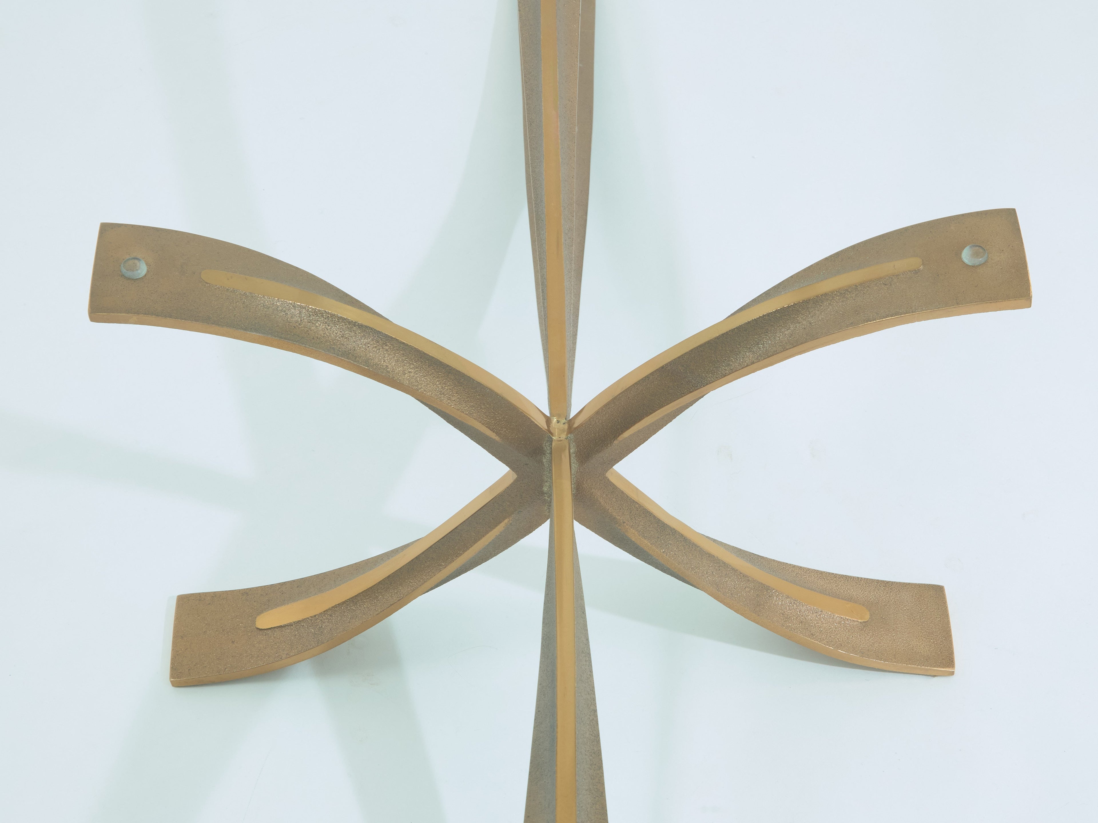 Michel Mangematin large bronze coffee table 1962