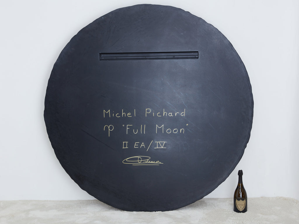Michel Pichard bronze resin full moon wall mounted sculpture 2017