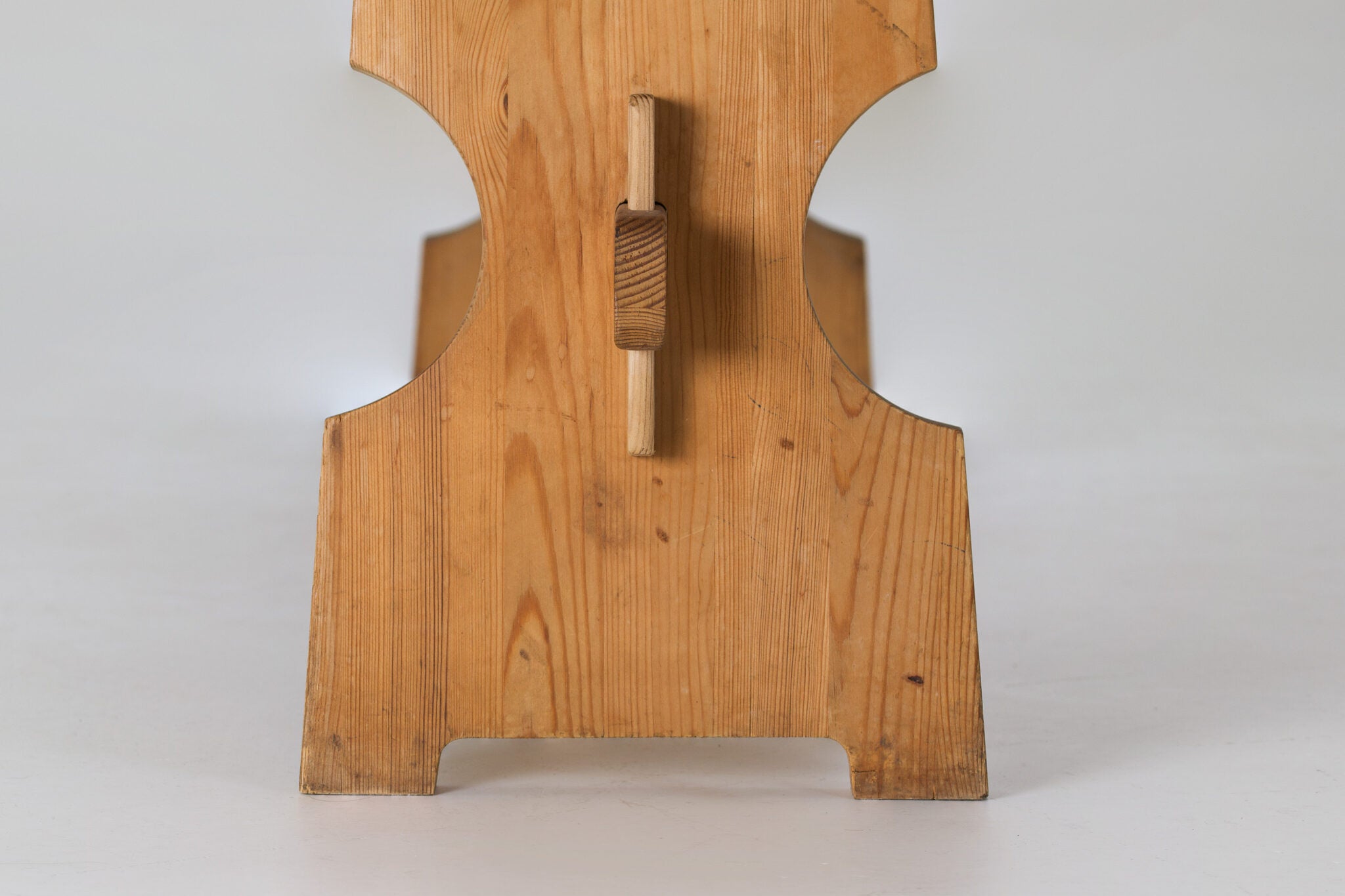 A pair of Mid-Century Brutalist Pine Benches