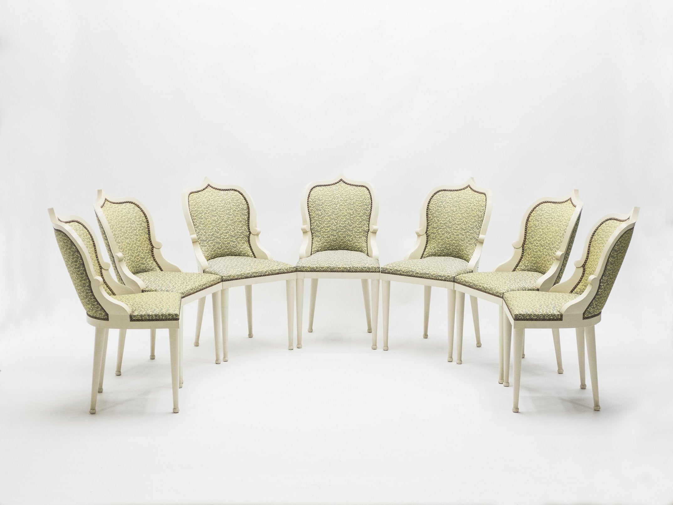 Set of 10 Garouste & Bonetti ‘Palace’ dining chairs 1980