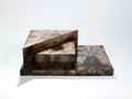Rare goatskin parchment coffee table by Aldo Tura 1960's