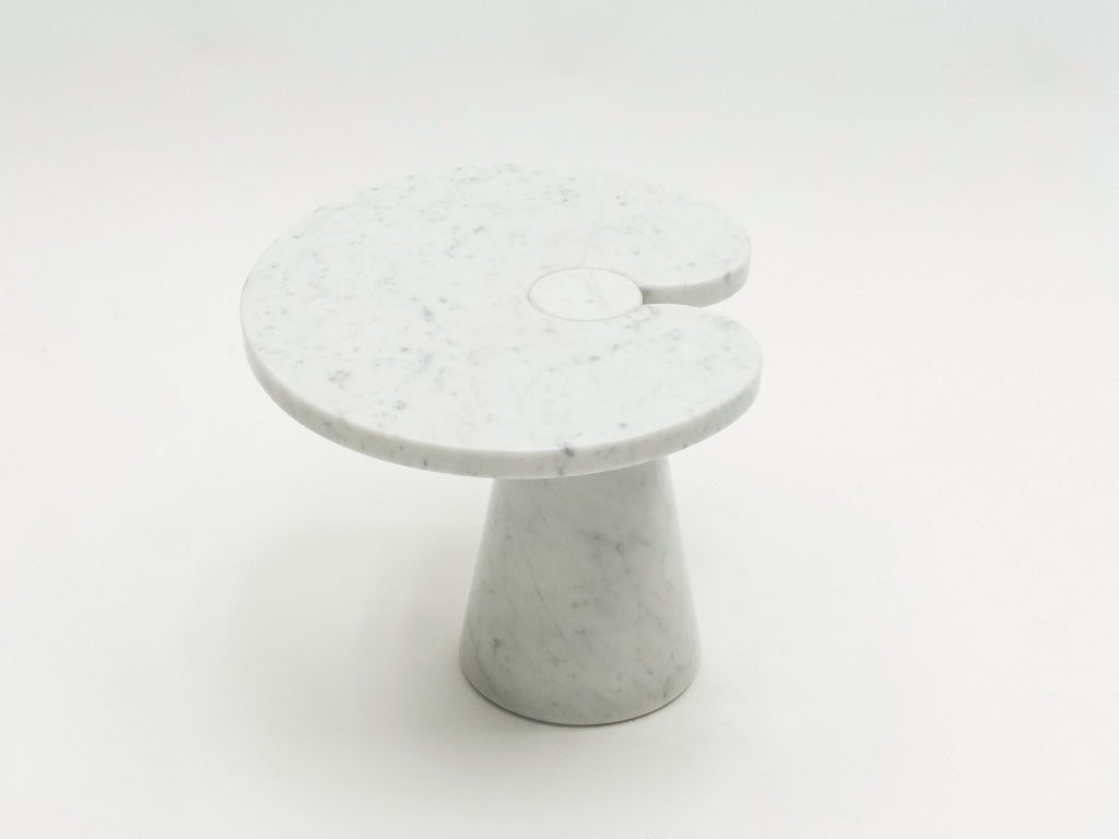 Original Angelo Magiarotti marble side table Eros Series Italy 1970s