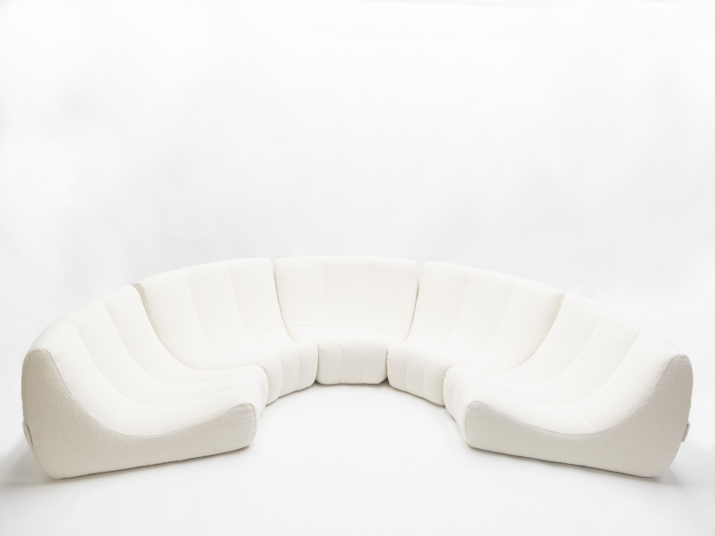Rare Mid Century Circle Sofa by Michel Ducaroy model Gilda 1972
