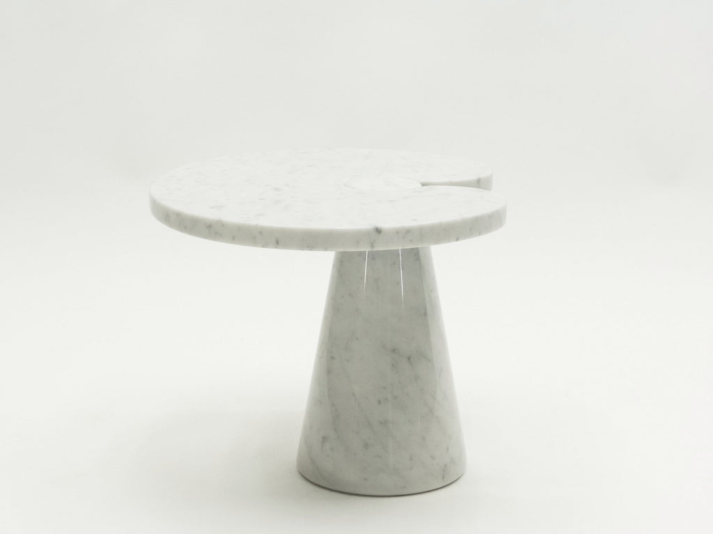 Original Angelo Magiarotti marble side table Eros Series Italy 1970s