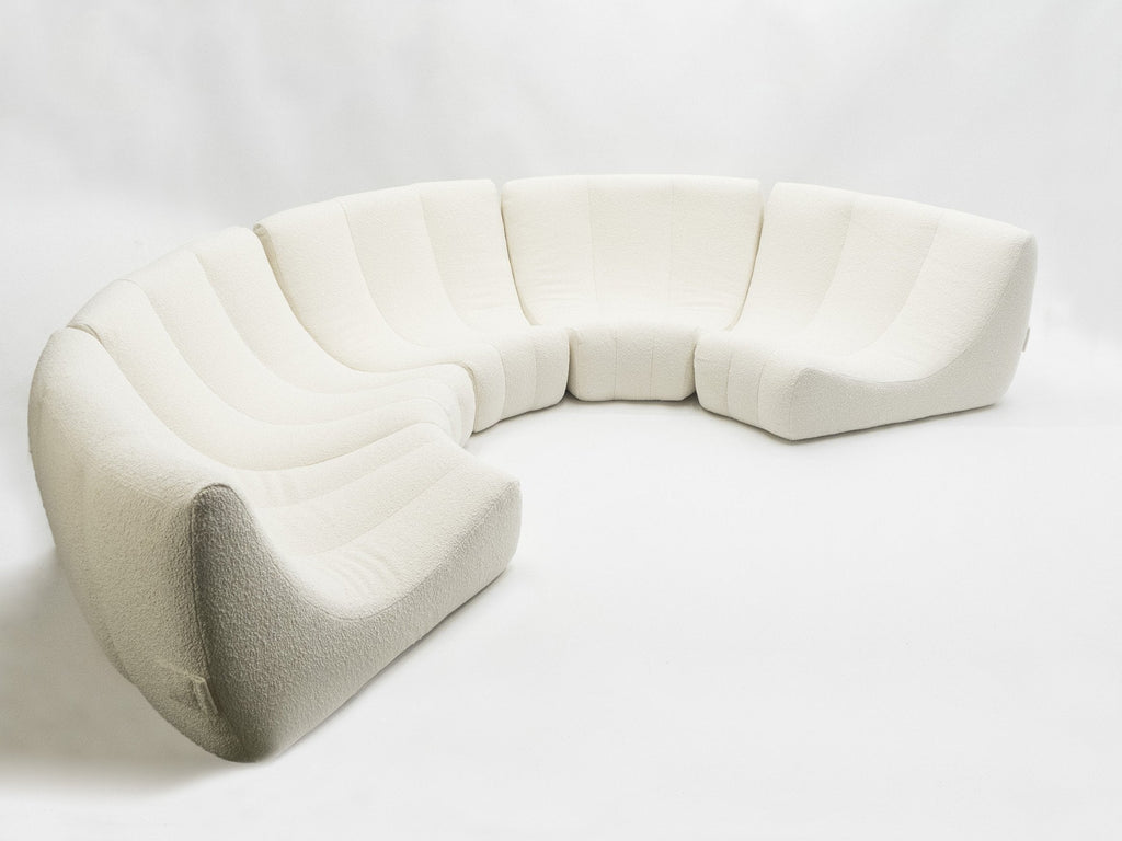 Rare Mid Century Circle Sofa by Michel Ducaroy model Gilda 1972