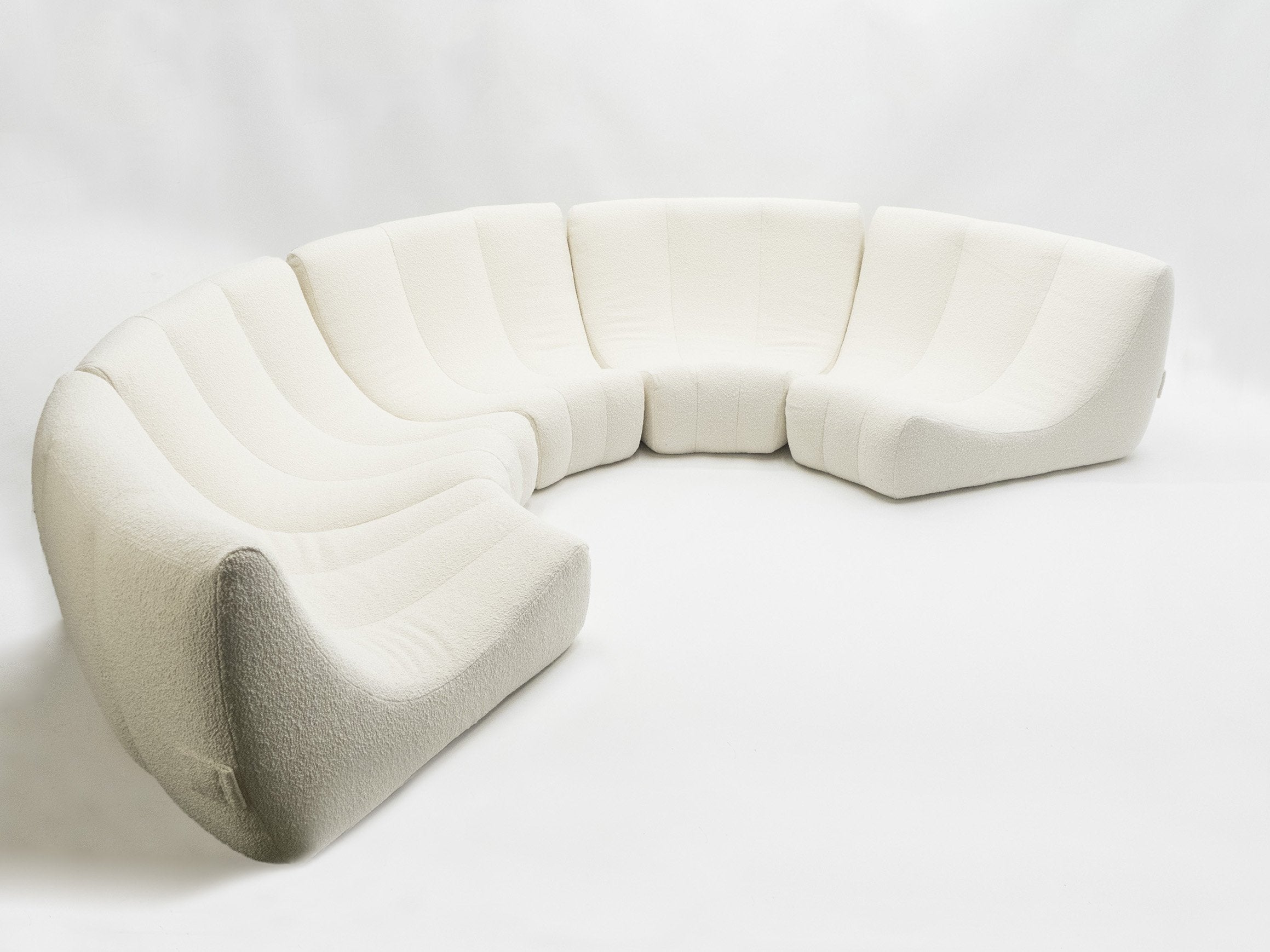 Rare Mid Century Circle Sofa by Michel Ducaroy model Gilda 1972