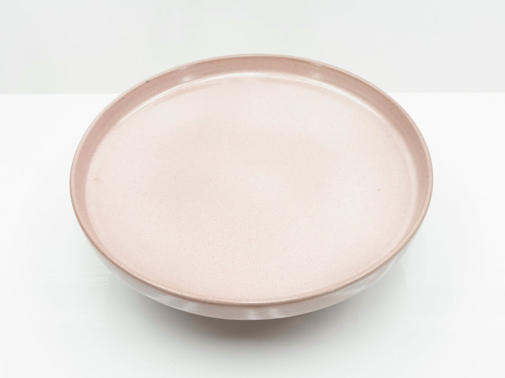 Signed French Jacques et Dani Ruelland Ceramic cup in Pale Rose 1960