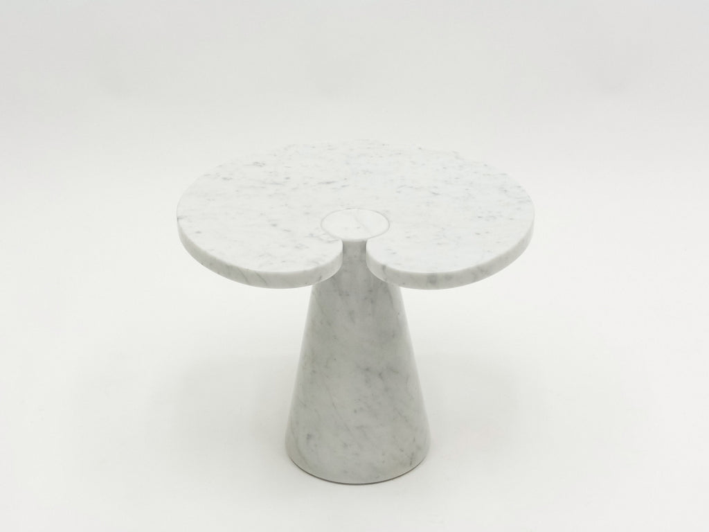 Original Angelo Magiarotti marble side table Eros Series Italy 1970s