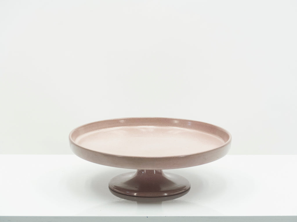 Signed French Jacques et Dani Ruelland Ceramic cup in Pale Rose 1960
