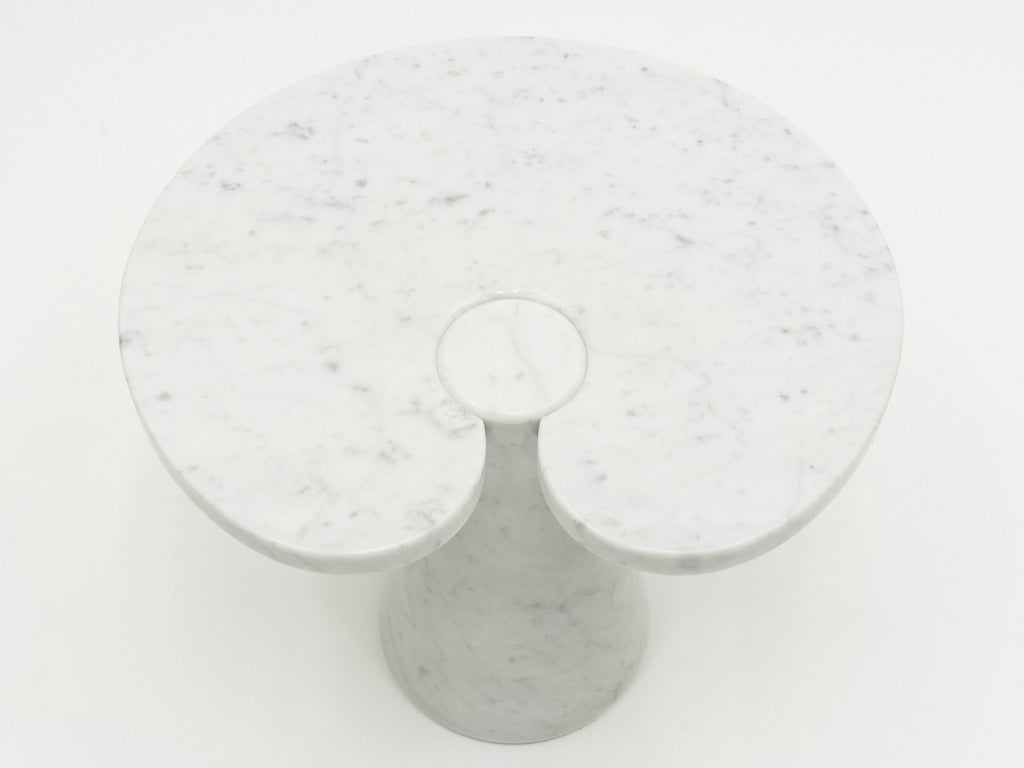 Original Angelo Magiarotti marble side table Eros Series Italy 1970s