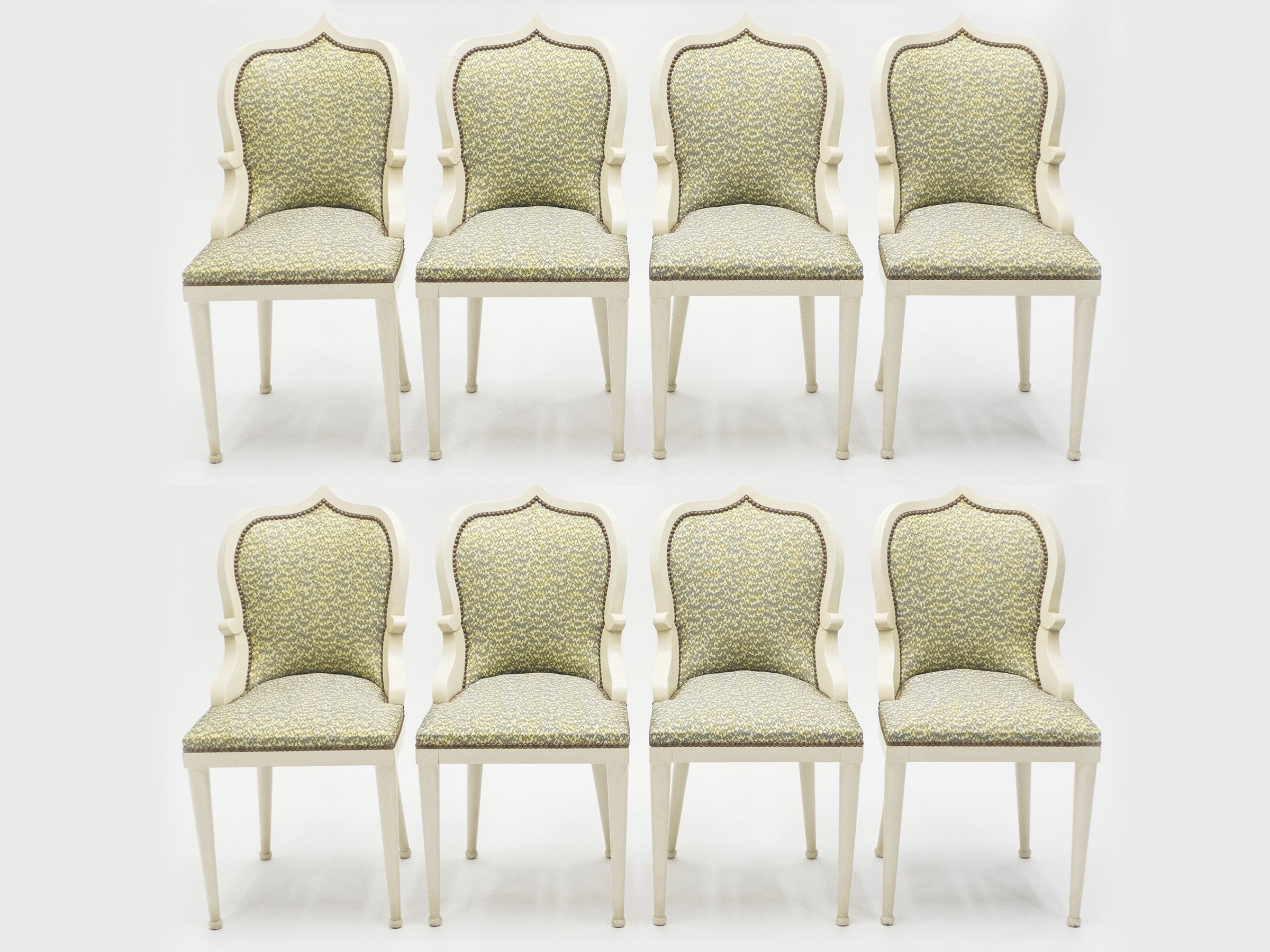 Set of 10 Garouste & Bonetti ‘Palace’ dining chairs 1980