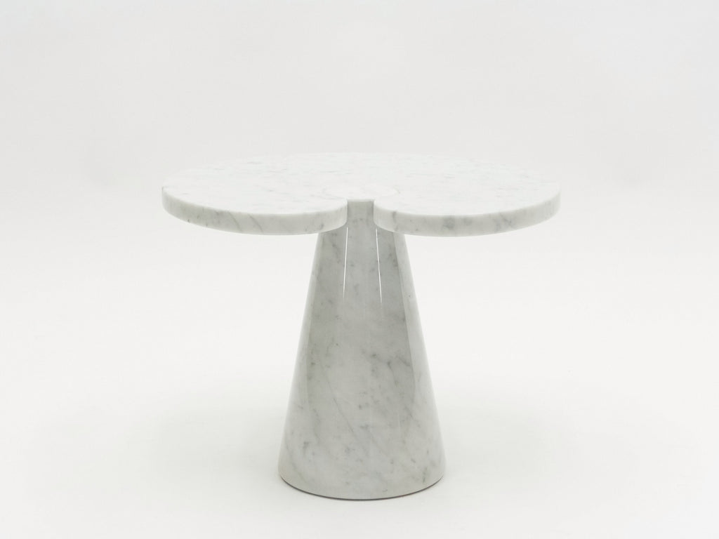 Original Angelo Magiarotti marble side table Eros Series Italy 1970s