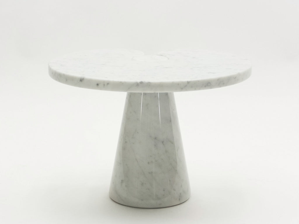 Original Angelo Magiarotti marble side table Eros Series Italy 1970s