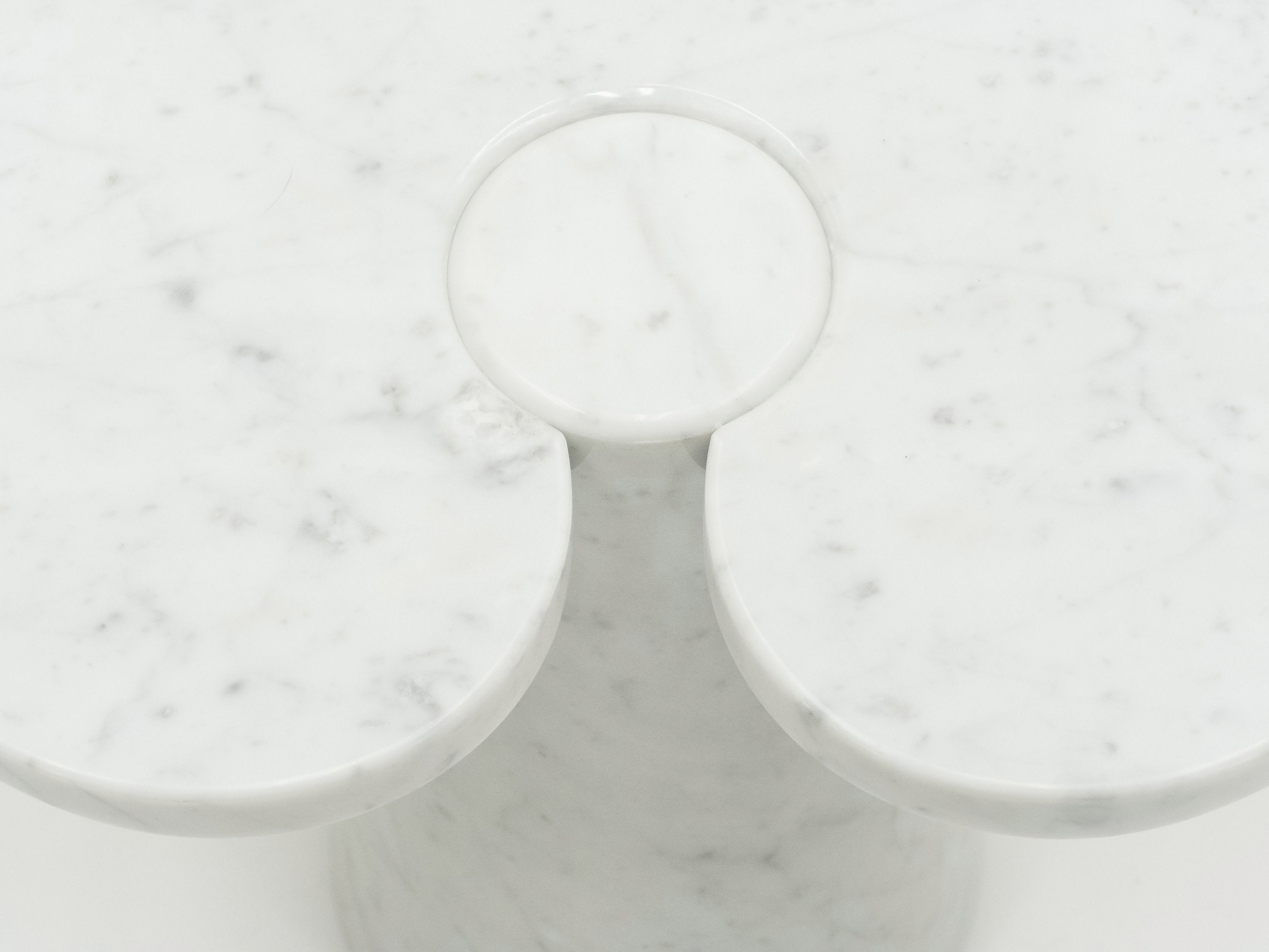 Original Angelo Magiarotti marble side table Eros Series Italy 1970s