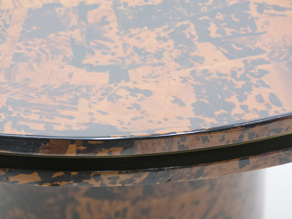 Unique Italian Dining table brass tortoise shells by Ottini Milano 1973