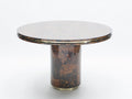 Unique Italian Dining table brass tortoise shells by Ottini Milano 1973
