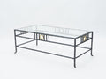 Rare signed gilded wrought iron coffee table by Garouste & Bonetti 1995