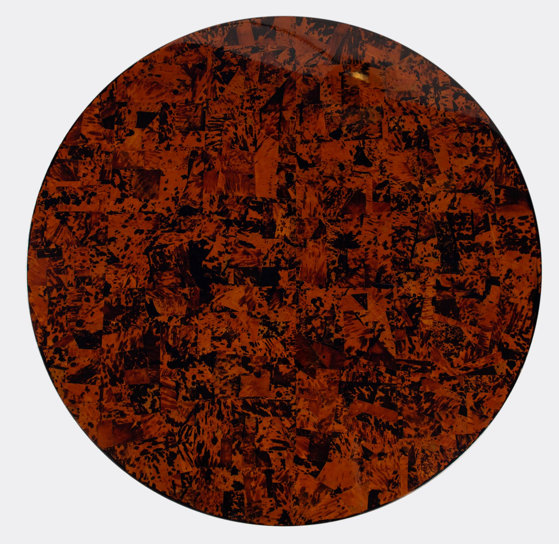 Unique Italian Dining table brass tortoise shells by Ottini Milano 1973