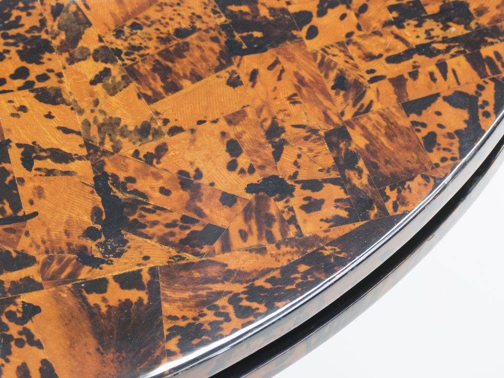 Unique Italian Dining table brass tortoise shells by Ottini Milano 1973