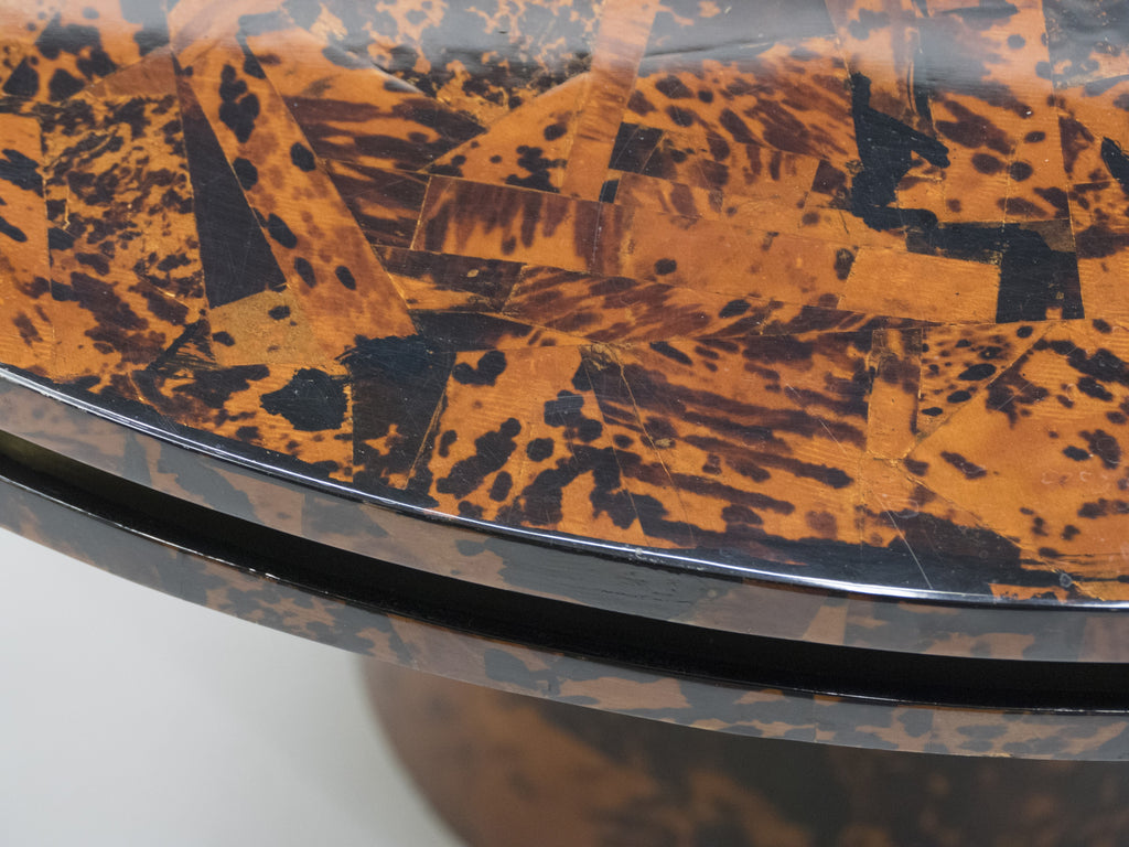 Unique Italian Dining table brass tortoise shells by Ottini Milano 1973