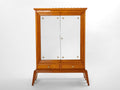 Osvaldo Borsani cherry wood mirrored bar cabinet for ABV 1940