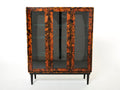 Unique Italian cabinet vitrine tortoise shells by Ottini Milano 1973